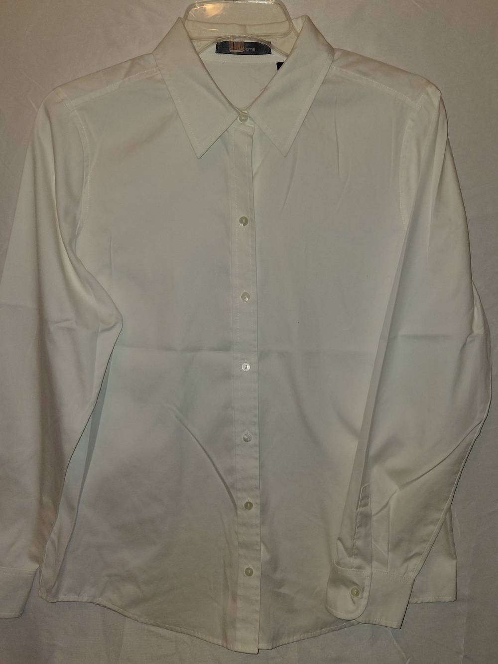 Liz Claiborne White Button-Down Women's Shirt